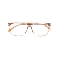 Alexander McQueen Eyewear Armação de óculos retangular - Marrom