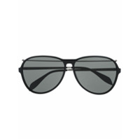 Alexander McQueen Eyewear Óculos de sol aviador - Preto