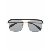 Alexander McQueen Eyewear Óculos de sol com aplicações - Dourado