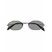 Alexander McQueen Eyewear Óculos de sol com armação hexagonal - Preto