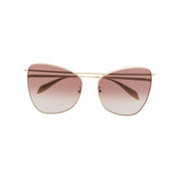 Alexander McQueen Eyewear Óculos de sol gatinho - Dourado