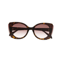 Alexander McQueen Eyewear Óculos de sol oversized - Marrom