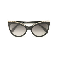 Alexander McQueen Eyewear Óculos de sol oversized - Preto