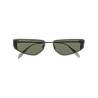 Alexander McQueen Eyewear Óculos de sol quadrado com lentes coloridas - Preto
