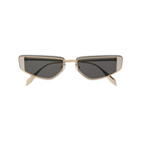 Alexander McQueen Eyewear Óculos de sol quadrado - Dourado