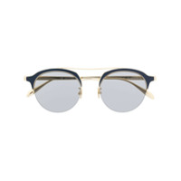 Alexander McQueen Eyewear Óculos de sol redondo - Dourado