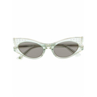 Alexander McQueen Eyewear transparent cat-eye sunglasses - Verde