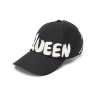 Alexander McQueen logo print baseball cap - Preto