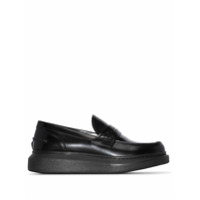 Alexander McQueen Mocassim com plataforma - Preto