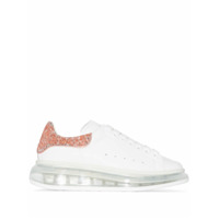 Alexander McQueen Oversize glitter detail sneakers - 9928 WHITE WITH TOPAZ