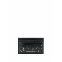 Alexander McQueen Porta-cartões com estampa de logo e aplicação de tachas - Preto
