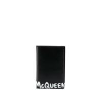 Alexander McQueen Porta-cartões com estampa de logo - Preto