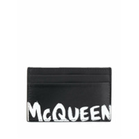 Alexander McQueen Porta-cartões com logo - Preto
