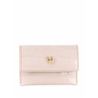 Alexander McQueen Porta-moedas com tachas de caveira - Rosa