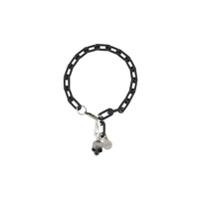 Alexander McQueen Pulseira com pingente de caveira - Preto