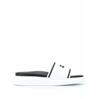 Alexander McQueen Slide com estampa de logo - Preto