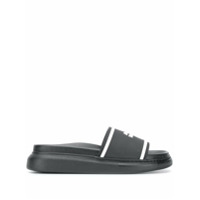 Alexander McQueen Slide oversized Hybrid Signature - 1006 - BLACK