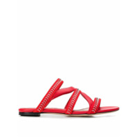 Alexander McQueen strappy flat sandals - Vermelho