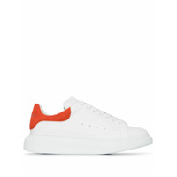 Alexander McQueen Tênis oversized branco e laranja