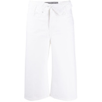 Alexander Wang Calça jeans cropped cintura alta - Branco