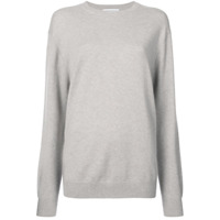 Alexandra Golovanoff Blusa de moletom de cashmere decote arredondado - Cinza