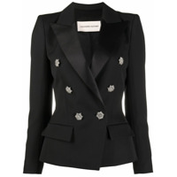 Alexandre Vauthier Blusa com botões florais - Preto