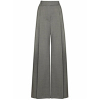 Alexandre Vauthier Calça pantalona com pregas - Cinza