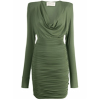 Alexandre Vauthier Vestido com ombros estruturados - Verde