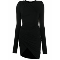 Alexandre Vauthier Vestido de jérsei stretch com drapeado - Preto