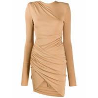 Alexandre Vauthier Vestido envelope franzido - Marrom