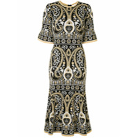 Alice McCall Vestido Adore em jacquard com padrongem - Preto