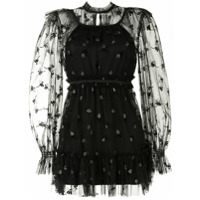 Alice McCall Vestido Moon Lover com bordado floral - Preto