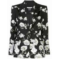 Alice+Olivia Blazer com estampa floral - Preto