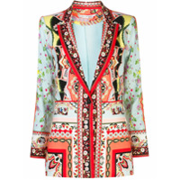 Alice+Olivia Blazer com padronagem contrastante - Azul