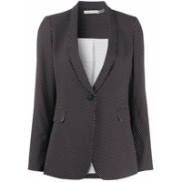 Alice+Olivia Blazer slim com estampa de poás - Preto
