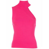 Alice+Olivia Blusa sem mangas com acabamento canelado - Rosa
