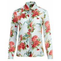 Alice+Olivia Camisa com estampa floral - Azul