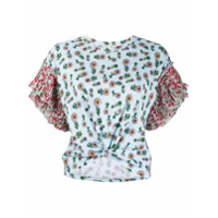 Alice+Olivia Camiseta com estampa floral - Azul