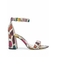 Alice+Olivia Sandália com efeito pele de crocodilo - Estampado