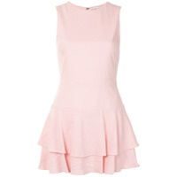 Alice+Olivia Vestido Palmira com babados - Rosa
