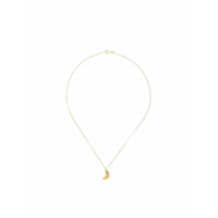 Alighieri 9kt yellow gold The Faint Moonlight emerald necklace - Dourado