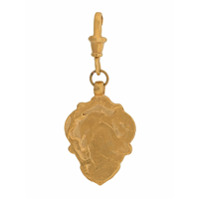 Alighieri Colar Shield com pingente de amuleto - Dourado