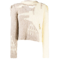 Almaz Blusa de tricô com recorte vazado - Neutro