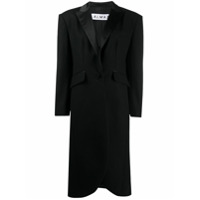 Almaz Casaco midi com abotoamento simples - Preto