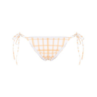 Ambra Maddalena Gigi checked bikini bottoms - Branco