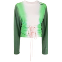 AMBUSH Blusa com estampa tie-dye e amarração - Verde