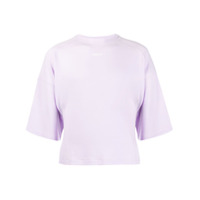 AMBUSH Camiseta gola alta ampla com estampa de logo - Rosa