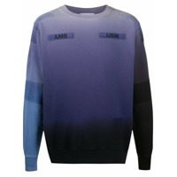 AMBUSH Moletom degradÃª com patch de logo - Preto