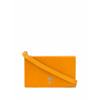 AMI logo plaque box messenger bag - Amarelo