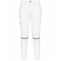 AMIRI Calça jeans skinny com zíper no joelho - Branco